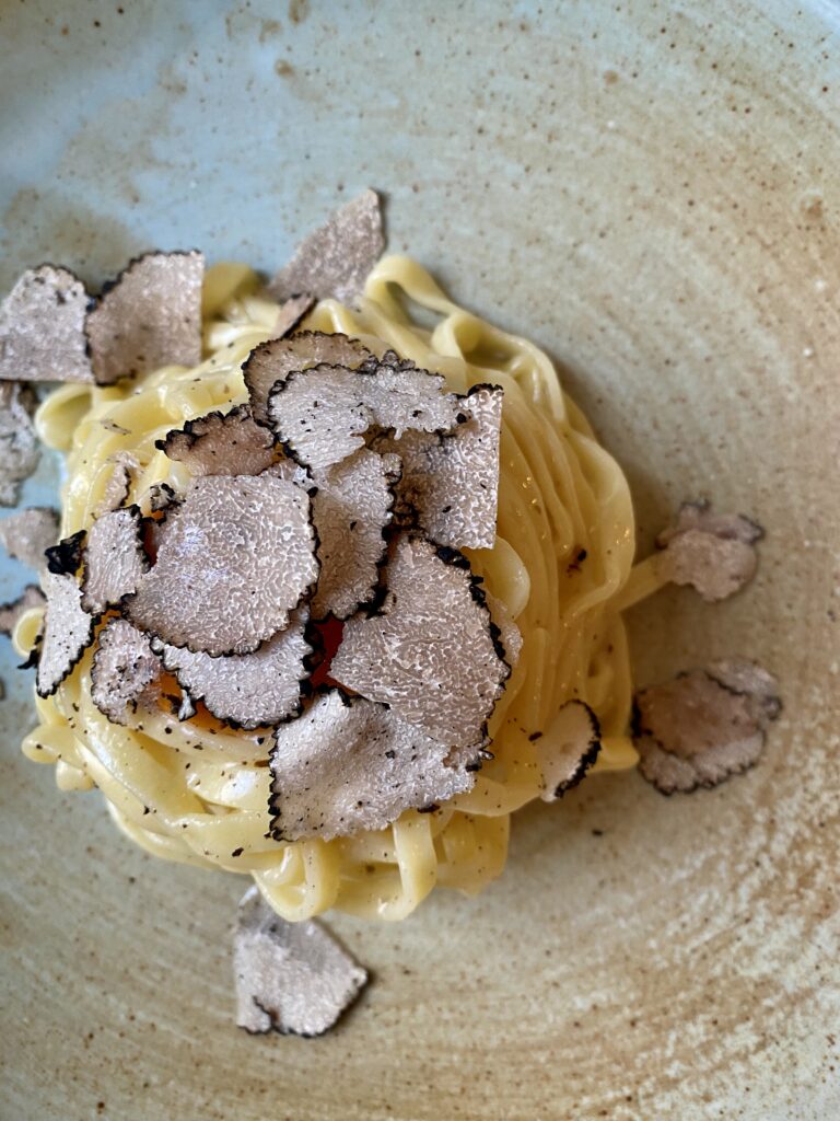 tagliolini uovo e tartufo, osteria Metti