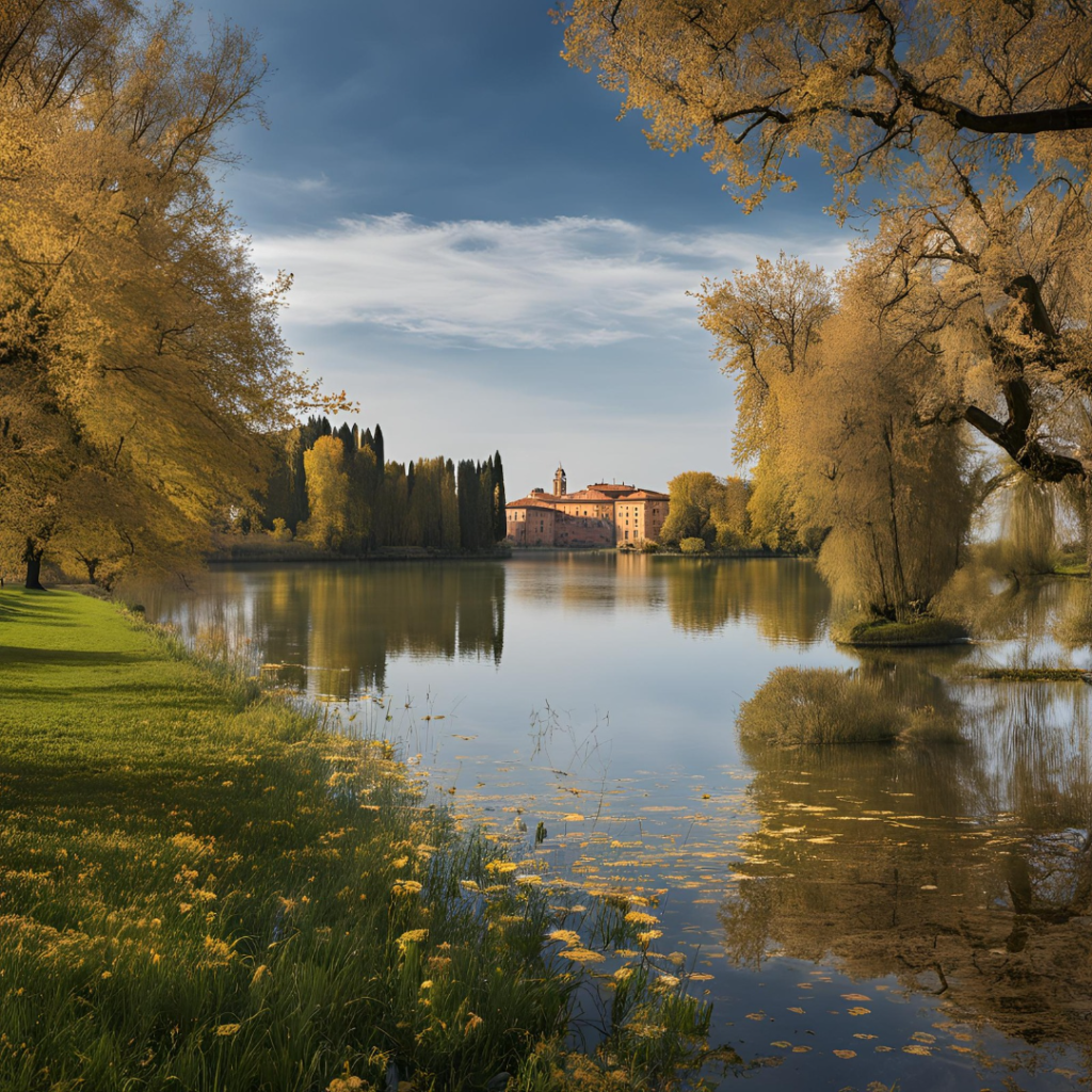 Laghi di Mantova visti dalla ciclabile